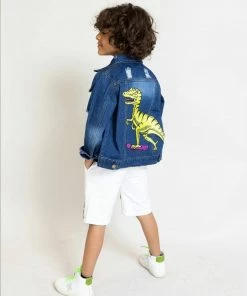 Lola + The Boys Rad Dinosaur Denim Jacket