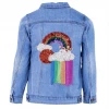 Lola + The Boys Rainbow Tassel Denim