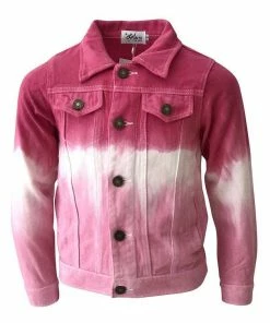 Lola + The Boys Strawberry Tie Dye Unicorn Denim