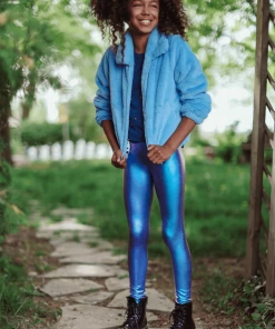 Lola + The Boys Purple Galaxy Leggings Girls