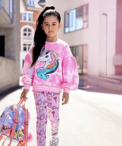 Lola + The Boys Unicorn Chevron Leggings