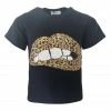 Lola + The Boys Leopard Lips T-shirt