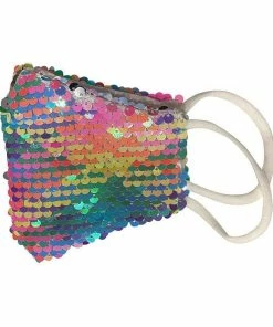 Lola + The Boys Girls Neon Vibes Sequin Face Mask