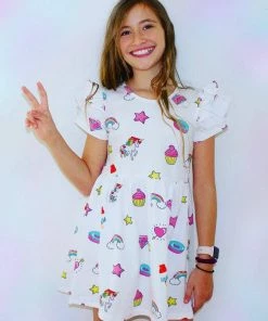 Lola + The Boys Donuts & Rainbow Dress New Arrivals