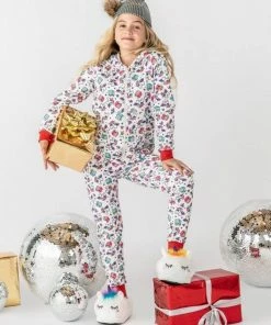 Lola + The Boys Girls Unicorn Christmas Onesie