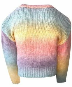 Lola + The Boys Ombre 3D Flower Sweater