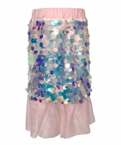 Lola + The Boys Paillette Ruffle Mermaid Coverup