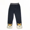 Lola + The Boys Girls Cozy Corgi Grey Joggers