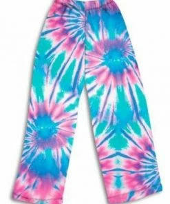 Top Trenz Tie Dye Fuzzy Lounge Pants Girls