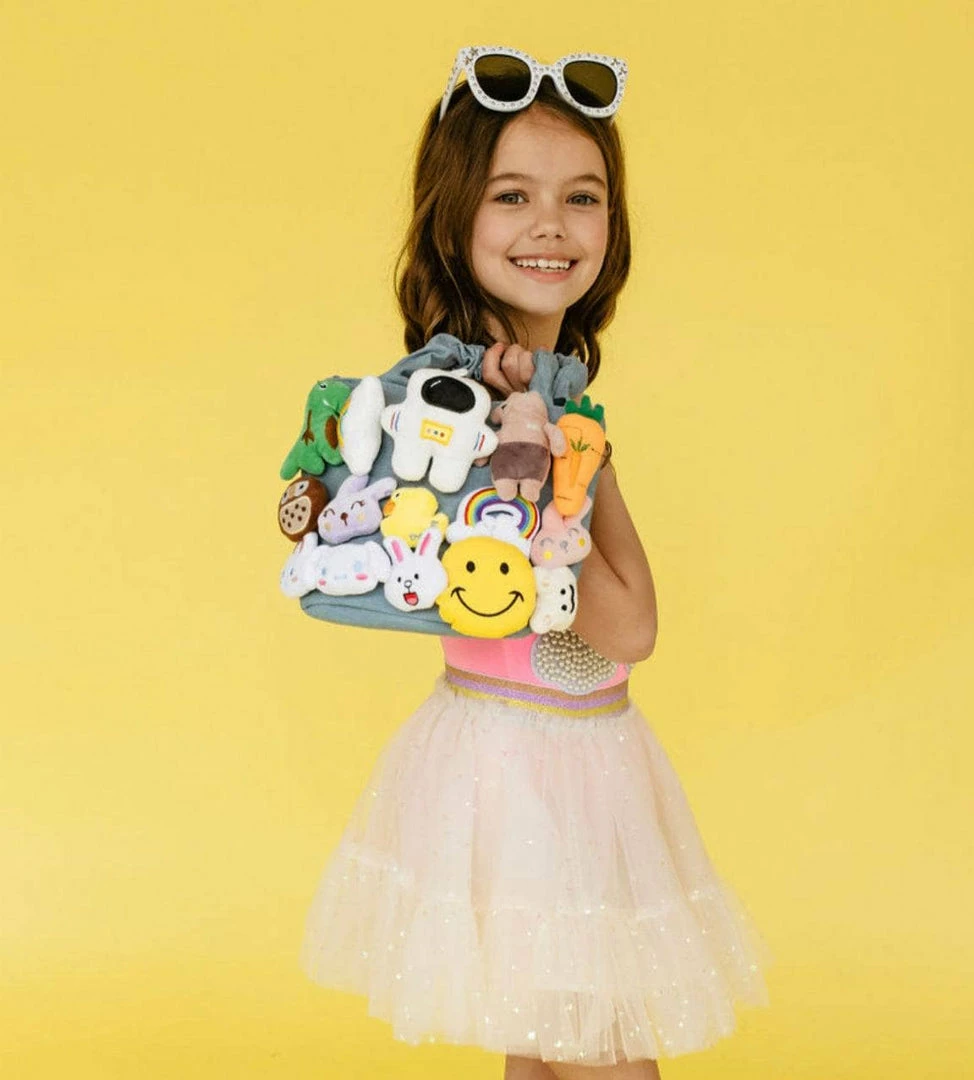 Lola + The Boys New Arrivals Plushie Surprise Denim Purse