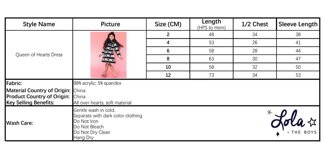 Lola + The Boys New Arrivals Queen Of Hearts Dress