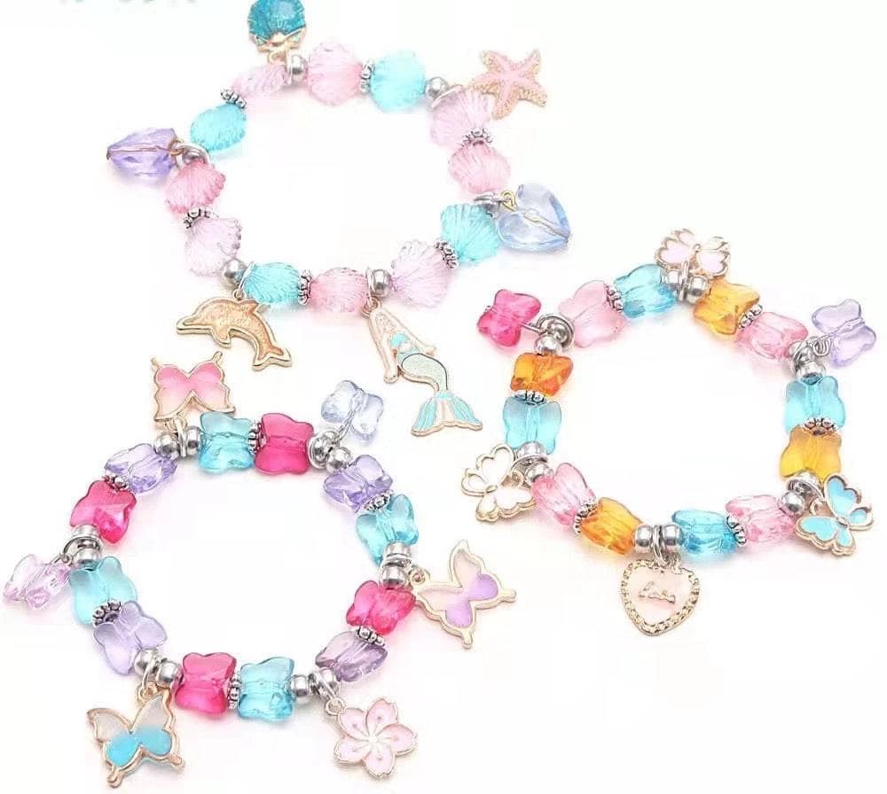 Lola + The Boys New Arrivals Rainbow Butterfly Charm Bracelet