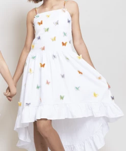 Lola + The Boys Rainbow Butterfly High Low Dress New Arrivals