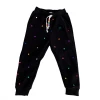 Lola + The Boys New Arrivals Rainbow Gems Black Joggers