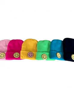 Lola + The Boys Rainbow Happy Beanies