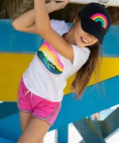 Lola + The Boys Rainbow Lips T-shirt New Arrivals