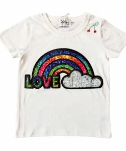 Lola + The Boys Rainbow Love T Shirt
