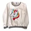 Lola + The Boys New Arrivals Sequin Unicorn Crewneck Sweatshirt