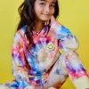 Lola + The Boys Be Happy Tie Dye Cropped Set Girls