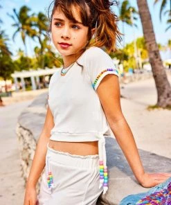 Lola + The Boys Candy Beaded Ruffle Set Girls