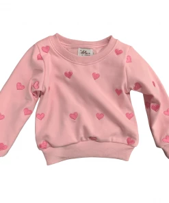 Lola + The Boys Full Hearts Jogger Set Girls