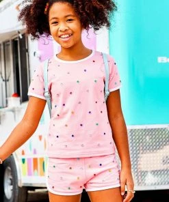 Lola + The Boys Pink Gem Short Set New Arrivals