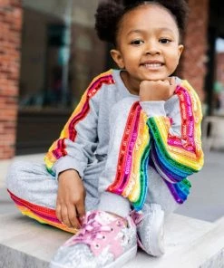 Lola + The Boys Sequin Rainbow Trackset