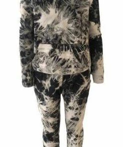 Lola + The Boys Thunder Bolt Tie Dye Jogger Set