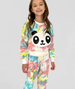 Lola + The Boys New Arrivals Tie Dye Splatter Panda Set