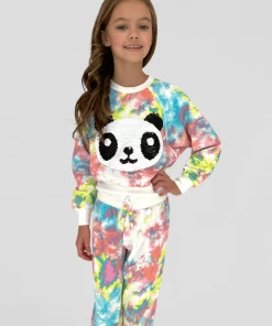 Lola + The Boys New Arrivals Tie Dye Splatter Panda Set