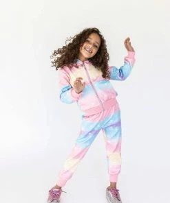Lola + The Boys Unicorn Sky Jogger Set Girls