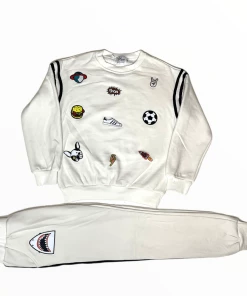 Lola & The Boys New Arrivals Varsity Patch Jogger Set