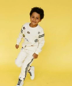 Lola & The Boys New Arrivals Varsity Patch Jogger Set