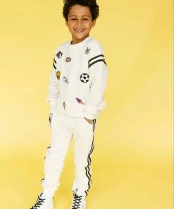 Lola & The Boys New Arrivals Varsity Patch Jogger Set