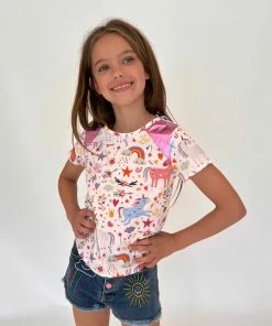 Lola + The Boys Fantasy Doodle Linen Tee