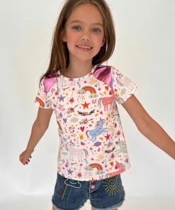 Lola + The Boys Fantasy Doodle Linen Tee