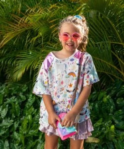 Lola + The Boys Fantasy Doodle Linen Tee