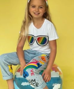 Lola + The Boys Rainbow Sunnies Tee