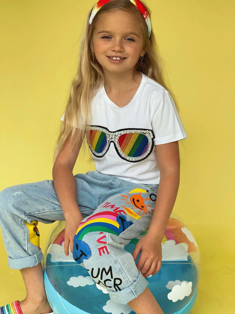 Lola + The Boys Rainbow Sunnies Tee