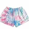 Top Trenz Fuzzy Tie Dye Lounge Shorts Girls