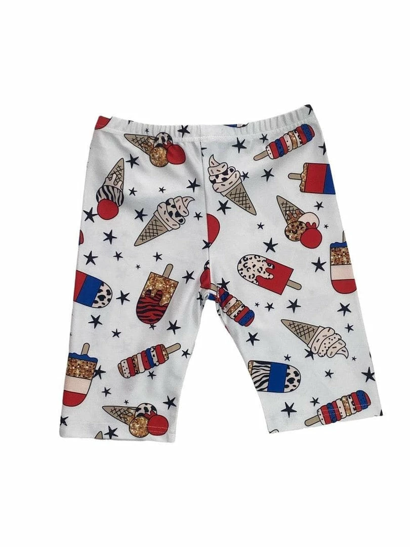 Lola + The Boys Ice Cream Biker Shorts New Arrivals