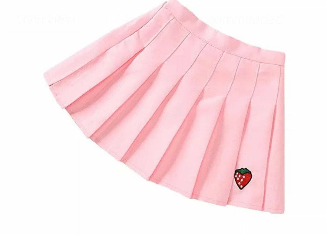 Lola + The Boys New Arrivals Strawberry Tennis Skirt