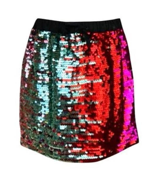 Lola + The Boys Cherry Ombre Sequin Skirt Girls