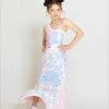Lola + The Boys Paillette Mermaid Tail Skirt Girls