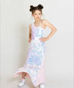 Lola + The Boys Paillette Mermaid Tail Skirt Girls