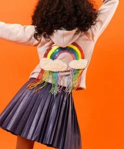 Lola + The Boys New Arrivals Pleated Vegan Leather Mini Skirt