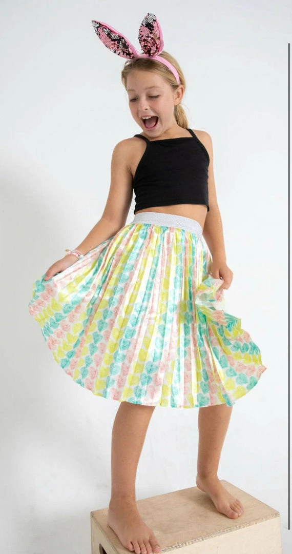 Lola + The Boys Rainbow Heart Skirt Girls