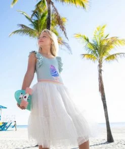 Lola And The Boys Spin And Dream Sparkle Midi Skirt Girls