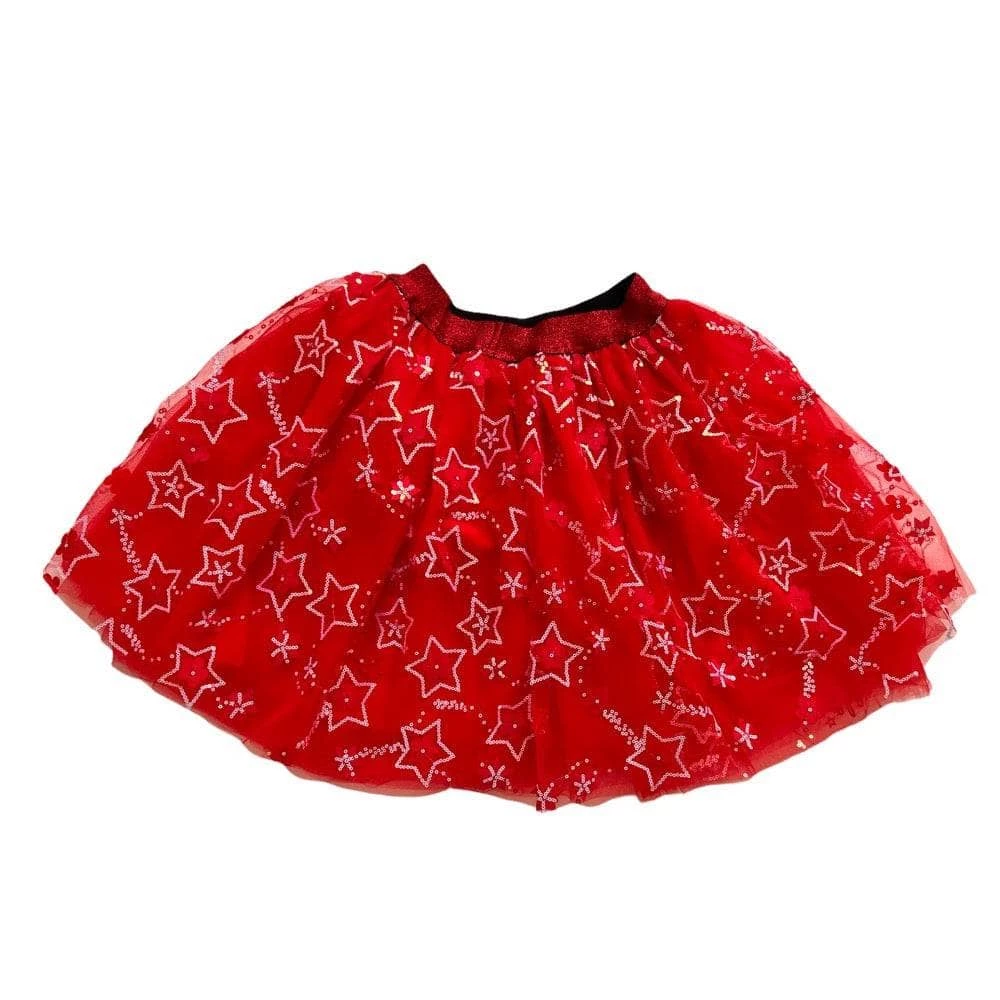 Lola + The Boys Sparkling Star Red Tutu Girls