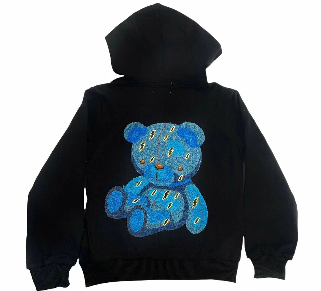 Lola + The Boys Stitch A Bear Hoodie Girls